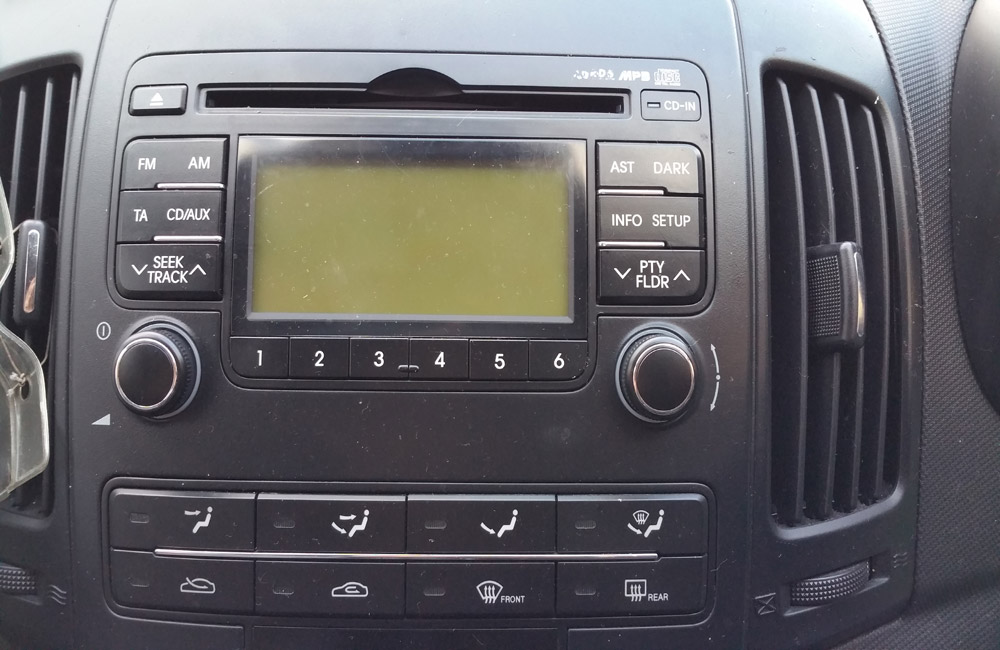 Hyundai I30 Comfort CRDI CD Player